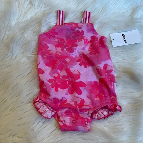Hurley One Piece Romper Bundle - NWT - Girls Size 6 M - Picture 10 of 12